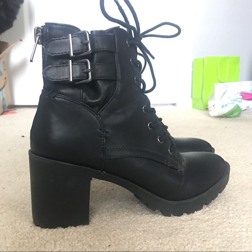 Steve Madden Moto Heeled Ankle Boots